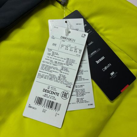 DESCENTE デサント スキーウェア ジャケット サイズ O DWWYGK31 ブラック×イエロー レディース
