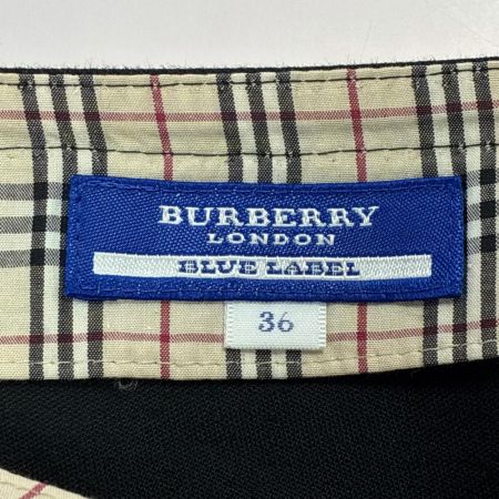 BURBERRY BLUE LABEL バーバリーブルーレーベル スカート 台形スカート SIZE 36 FLF11-504 ブラック レディース