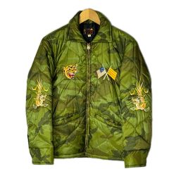 テーラー東洋 ベトジャン キルティングジャケット ベトナムライナージャケット SIZE S TT13675 グリーン メンズ Bランク