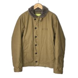 BUZZ RICKSON'S バズ リクソンズ デッキジャケット SIZE M BR12031 カーキ系 メンズ Bランク