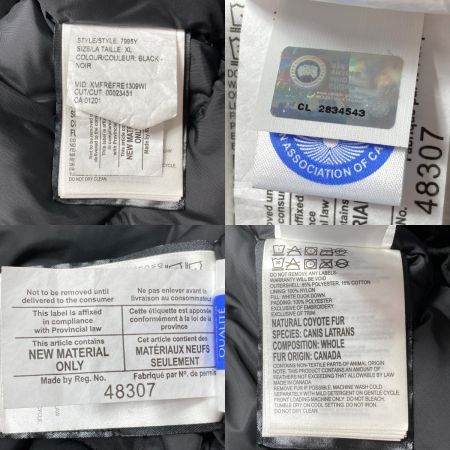 CANADA GOOSE カナダグース ダウンジャケット SIZE XL キッズ 48307 ブラック