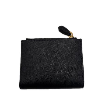 PRADA プラダ 工場番号75 1ML050 ブラック 2つ折り財布 レディース  ギャランティーカード 箱有