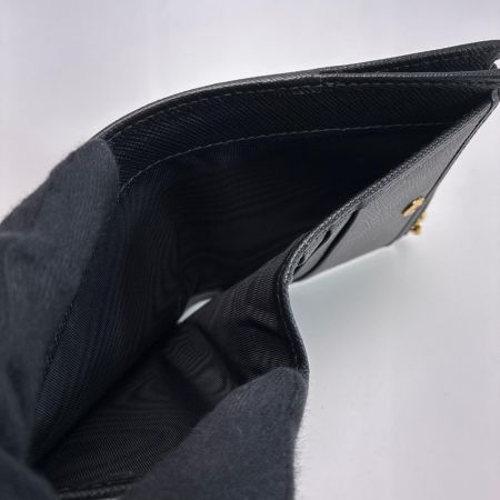 PRADA プラダ 工場番号75 1ML050 ブラック 2つ折り財布 レディース  ギャランティーカード 箱有