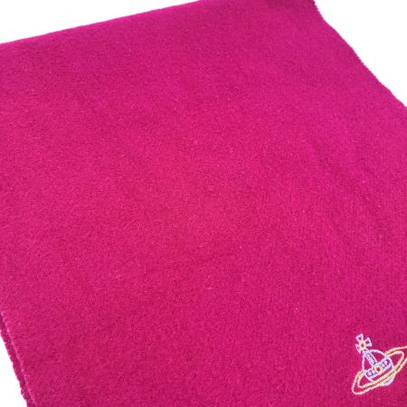 Vivienne Westwood ヴィヴィアン・ウエストウッド マフラー ウール100％ レディース レッド×ゴールド