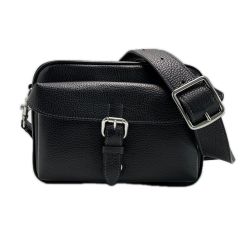 COACH コーチ ワーナー クロスボディ バッグ CW218 ブラック ショルダーバッグ レザー Aランク