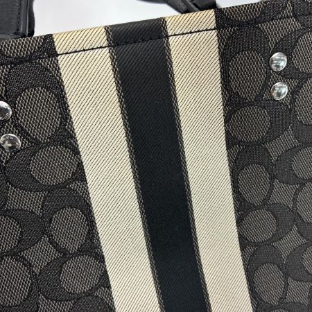 COACH コーチ デンプシー トート22 シグネチャー C8417 ブラック 2WAY トートバッグ ショルダーバッグ