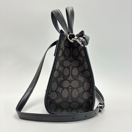 COACH コーチ デンプシー トート22 シグネチャー C8417 ブラック 2WAY トートバッグ ショルダーバッグ