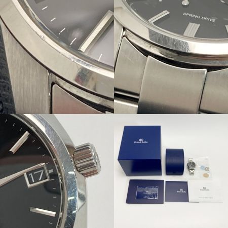 SEIKO セイコー グランドセイコー ヘリテージコレクション 9R65-0DY0 ブラック スプリングドライブ メンズ 腕時計 箱有