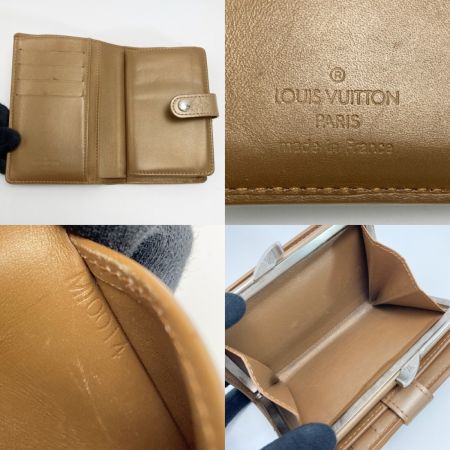 LOUIS VUITTON ルイヴィトン モノグラムマット ポルトモネビエヴィエノワ M65157 アンブレ 2つ折り財布 がま口