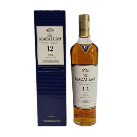 The MACALLAN マッカラン 12年 ダブルカスク 700ml 40度 スコッチ ウイスキー 古酒 箱有 DOUBLE CASK 未開栓