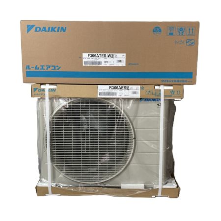 DAIKIN ダイキン ルームエアコン 12畳用 Eシリーズ F366ATES-W+R366AES 単相100V 室外機セット 2026年製 冷暖房 