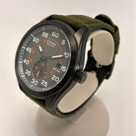 CITIZEN シチズン エコドライブ ミリタリー B690-S086736 ブラック ソーラー メンズ 腕時計 Eco-Drive