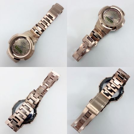 CASIO カシオ G-SHOCK ステンレススチール AWM-500GD-4AJF ピンクゴールド 腕時計 電波ソーラー・取説・コマ付