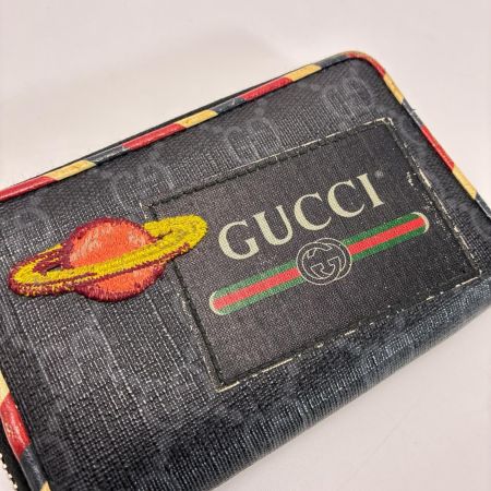 GUCCI グッチ GGスプリーム ナイトクーリエ ラウンドファスナー 496343･2149 ダークグレー コインケース 