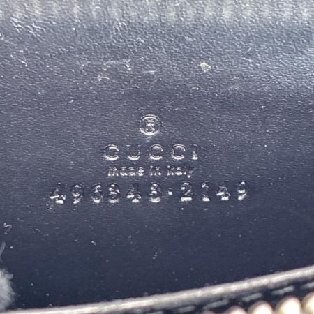 GUCCI グッチ GGスプリーム ナイトクーリエ ラウンドファスナー 496343･2149 ダークグレー コインケース 