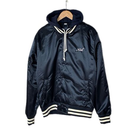 KITH キス スタジャン ジャケット フード付 SIZE S メンズ 140659 ネイビー