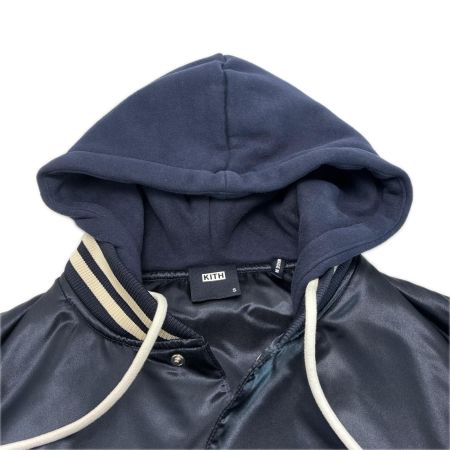 KITH キス スタジャン ジャケット フード付 SIZE S メンズ 140659 ネイビー