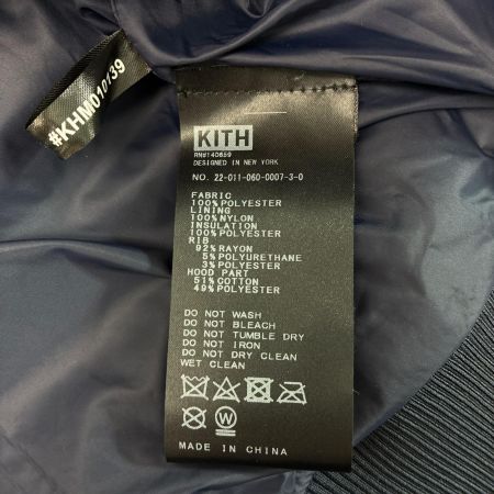 KITH キス スタジャン ジャケット フード付 SIZE S メンズ 140659 ネイビー