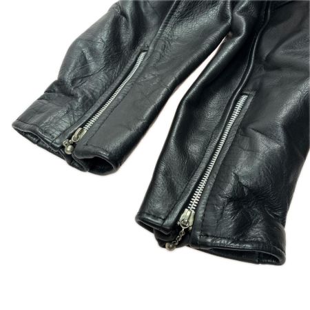 REBEL / Thinsulate ダブルライダース ライナー付き レザージャケット SIZE M メンズ ブラック