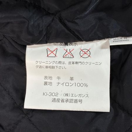 REBEL / Thinsulate ダブルライダース ライナー付き レザージャケット SIZE M メンズ ブラック