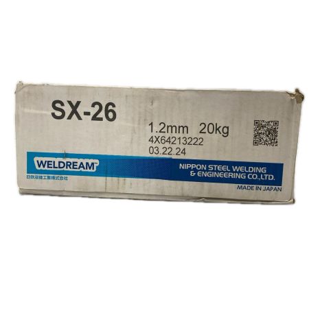 日鉄溶接工業 半自動溶接ワイヤ Φ1.2mm 20kg巻 SX-26 未使用品