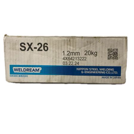 日鉄溶接工業 半自動溶接ワイヤ Φ1.2mm 20kg巻 SX-26 未使用品