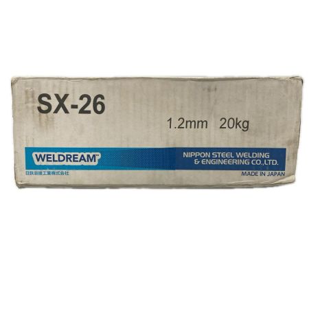 日鉄溶接工業 半自動溶接ワイヤ Φ1.2mm 20kg巻 SX-26 未使用品