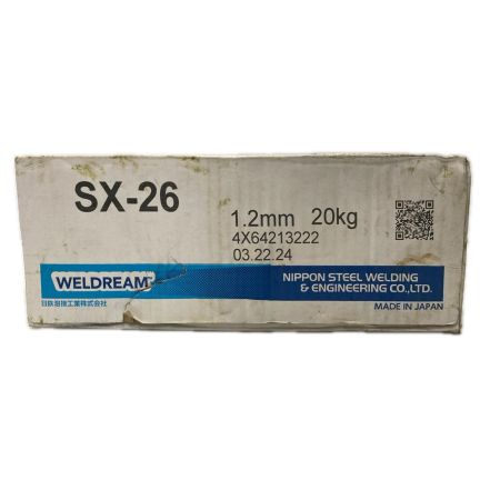 日鉄溶接工業 半自動溶接ワイヤ Φ1.2mm 20kg巻 SX-26 未使用品