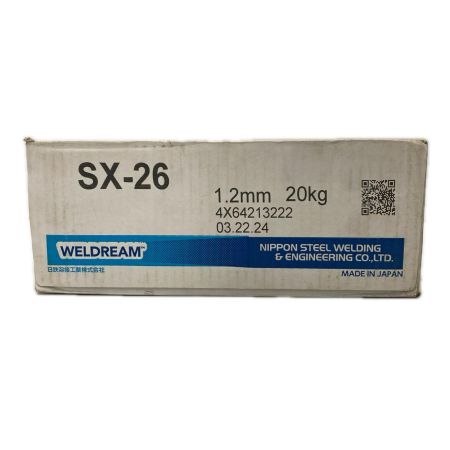 日鉄溶接工業 半自動溶接ワイヤ Φ1.2mm 20kg巻 SX-26 未使用品