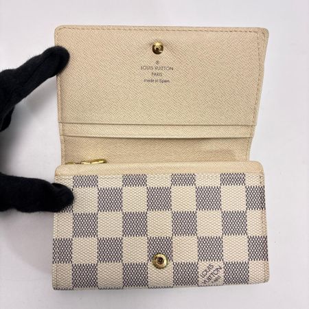 LOUIS VUITTON ルイヴィトン ダミエ・アズール ポルト モネ ビエ トレゾール N61744 2つ折り財布 レディース 保存袋有