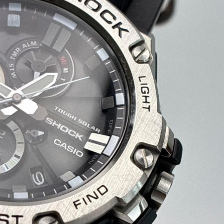 CASIO カシオ G-SHOCK タフソーラー ラバー GST-B100-1AJF メンズ 腕時計