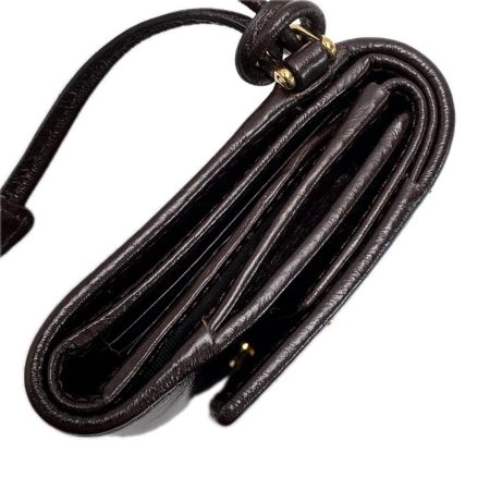 PRADA プラダ 3つ折り財布 レザー 1MH043 ブラウン レディース 箱有