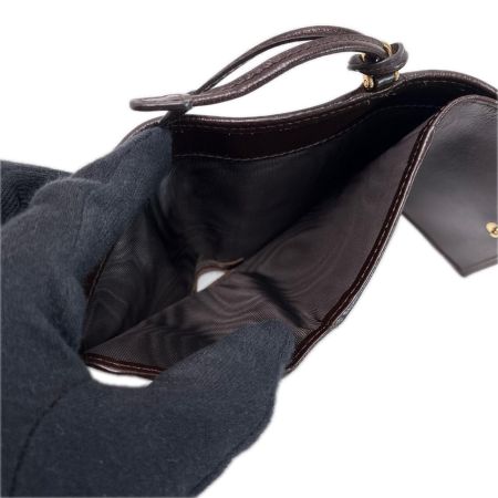 PRADA プラダ 3つ折り財布 レザー 1MH043 ブラウン レディース 箱有