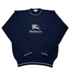 Burberrys バーバリーズ ニット 長袖 SIZE LY BBT11-361 ダークネイビー レディース Bランク