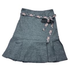 BURBERRY BLUE LABEL バーバリーブルーレーベル プリーツウールスカート SIZE 38 FXF72-869-07 レディース Bランク