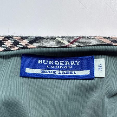 BURBERRY BLUE LABEL バーバリーブルーレーベル プリーツウールスカート SIZE 38 FXF72-869-07 レディース