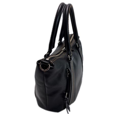 Somes Saddle ソメスサドル 2WAYバッグ レザー ブラック ショルダーストラップ レディース