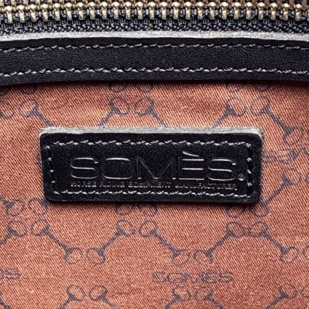 Somes Saddle ソメスサドル 2WAYバッグ レザー ブラック ショルダーストラップ レディース