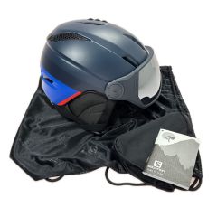 SALOMON サロモン PIONEER VISOR BLUE ヘルメット スキー・スノボ用 Mサイズ(56-59) L40835700 ネイビー Bランク