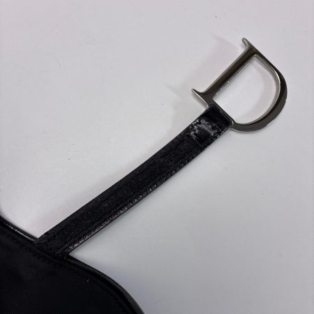 Christian Dior クリスチャンディオール サドルバッグ RU0051 ブラック ハンドバッグ ギャランティーカード付