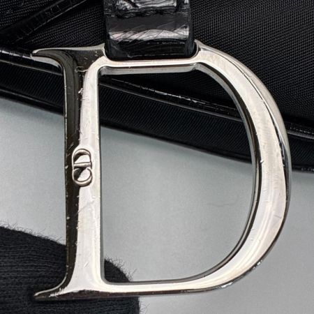 Christian Dior クリスチャンディオール サドルバッグ RU0051 ブラック ハンドバッグ ギャランティーカード付