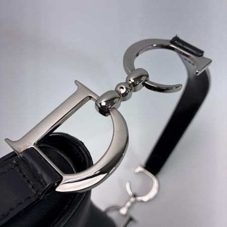 Christian Dior クリスチャンディオール サドルバッグ RU0051 ブラック ハンドバッグ ギャランティーカード付