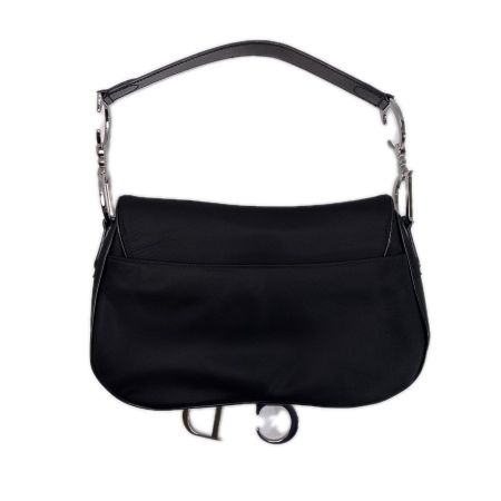 Christian Dior クリスチャンディオール サドルバッグ RU0051 ブラック ハンドバッグ ギャランティーカード付
