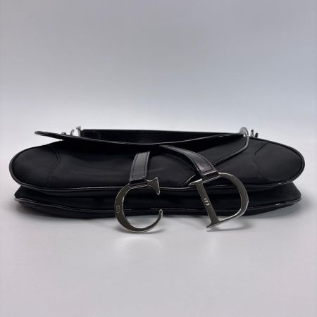 Christian Dior クリスチャンディオール サドルバッグ RU0051 ブラック ハンドバッグ ギャランティーカード付