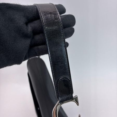 Christian Dior クリスチャンディオール サドルバッグ RU0051 ブラック ハンドバッグ ギャランティーカード付