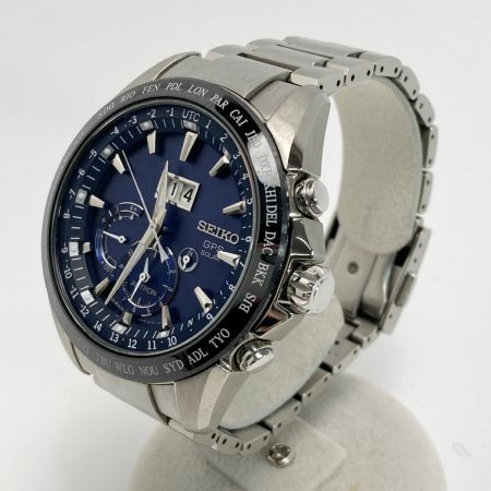 SEIKO セイコー アストロン ビッグデイト SBXB147 ネイビー ソーラーGPS メンズ 腕時計 箱・取説有