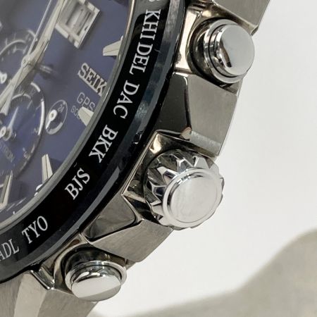 SEIKO セイコー アストロン ビッグデイト SBXB147 ネイビー ソーラーGPS メンズ 腕時計 箱・取説有