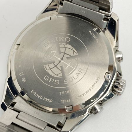 SEIKO セイコー アストロン ビッグデイト SBXB147 ネイビー ソーラーGPS メンズ 腕時計 箱・取説有