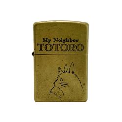 ZIPPO ジッポー オイルライター 2003年製  となりのトトロ 横顔 My Neighbor TOTORO アンティークゴールド Cランク