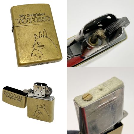ZIPPO ジッポー オイルライター 2003年製  となりのトトロ 横顔 My Neighbor TOTORO アンティークゴールド